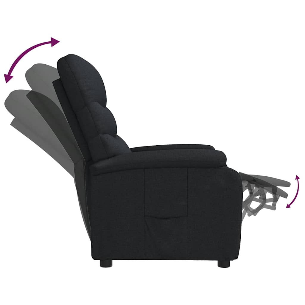 Fauteuil inclinable Noir Tissu - XIOS
