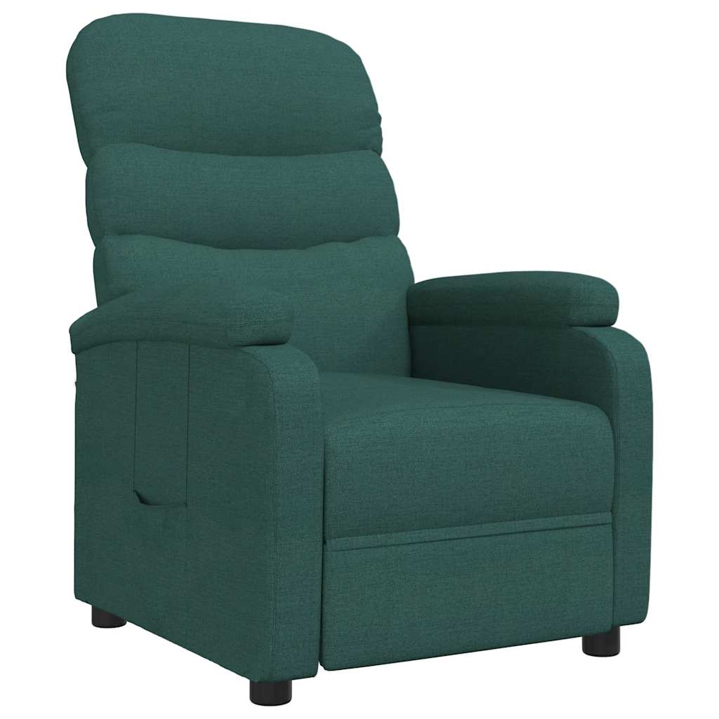 Fauteuil inclinable Vert foncé Tissu - XIOS