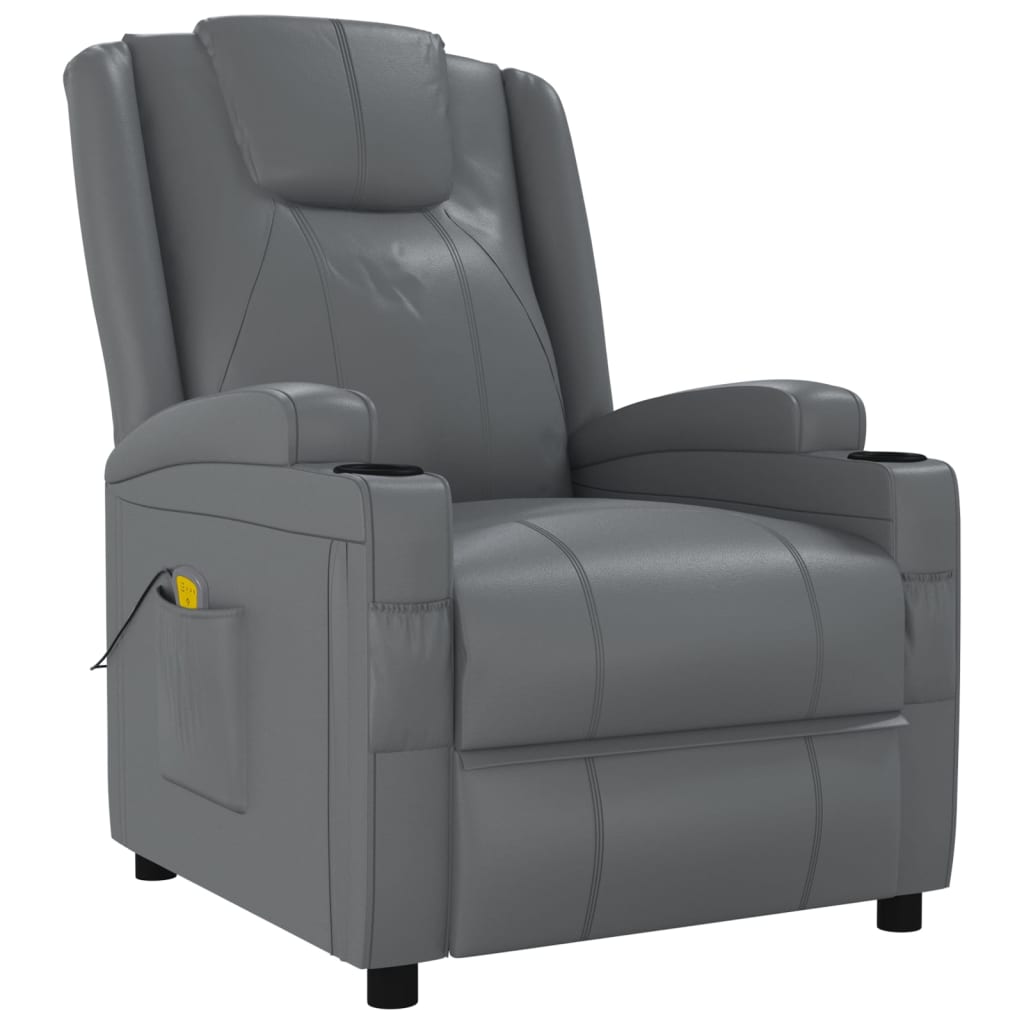 Fauteuil de massage Anthracite Similicuir - XIOS