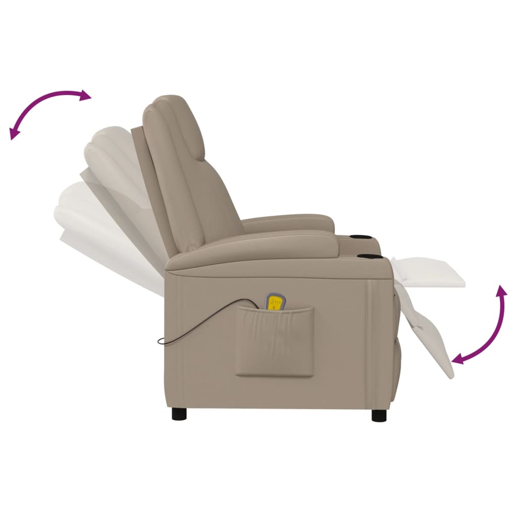 Fauteuil de massage Cappuccino Similicuir - XIOS