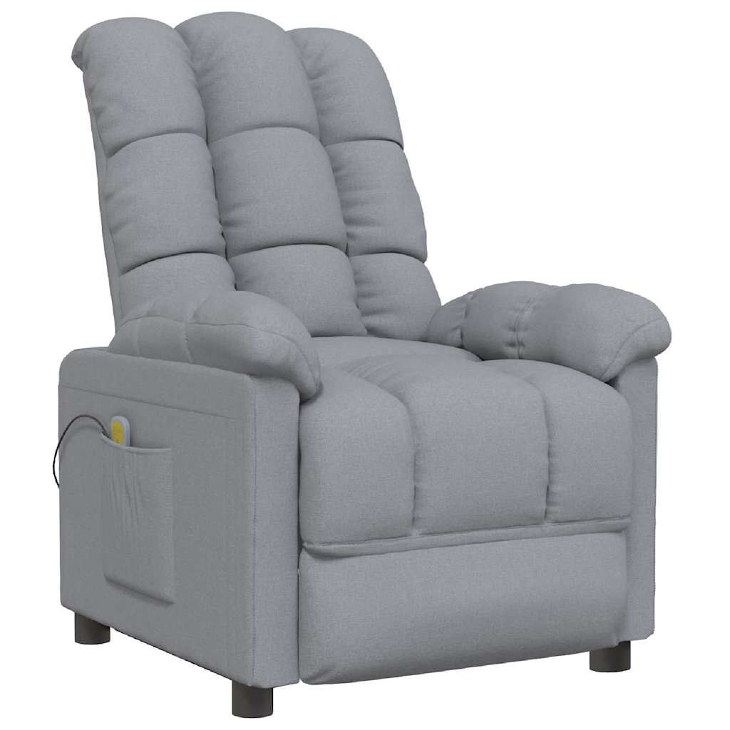 Fauteuil de massage Gris clair Tissu - XIOS