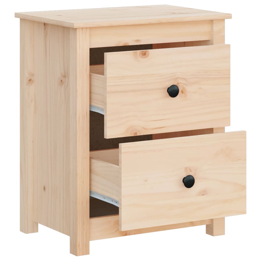 Tables de chevet 2 pcs 50x35x61,5 cm Bois de pin massif - XIOS
