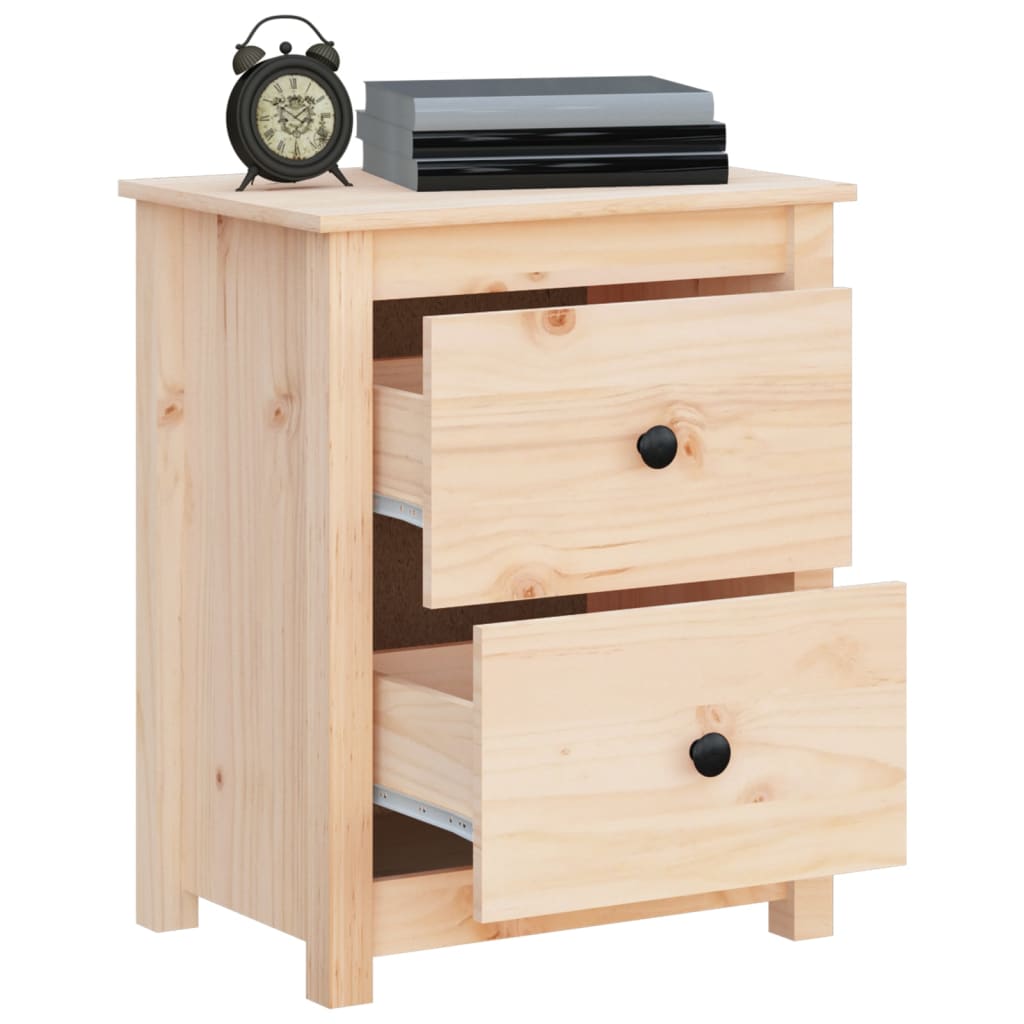 Tables de chevet 2 pcs 50x35x61,5 cm Bois de pin massif - XIOS
