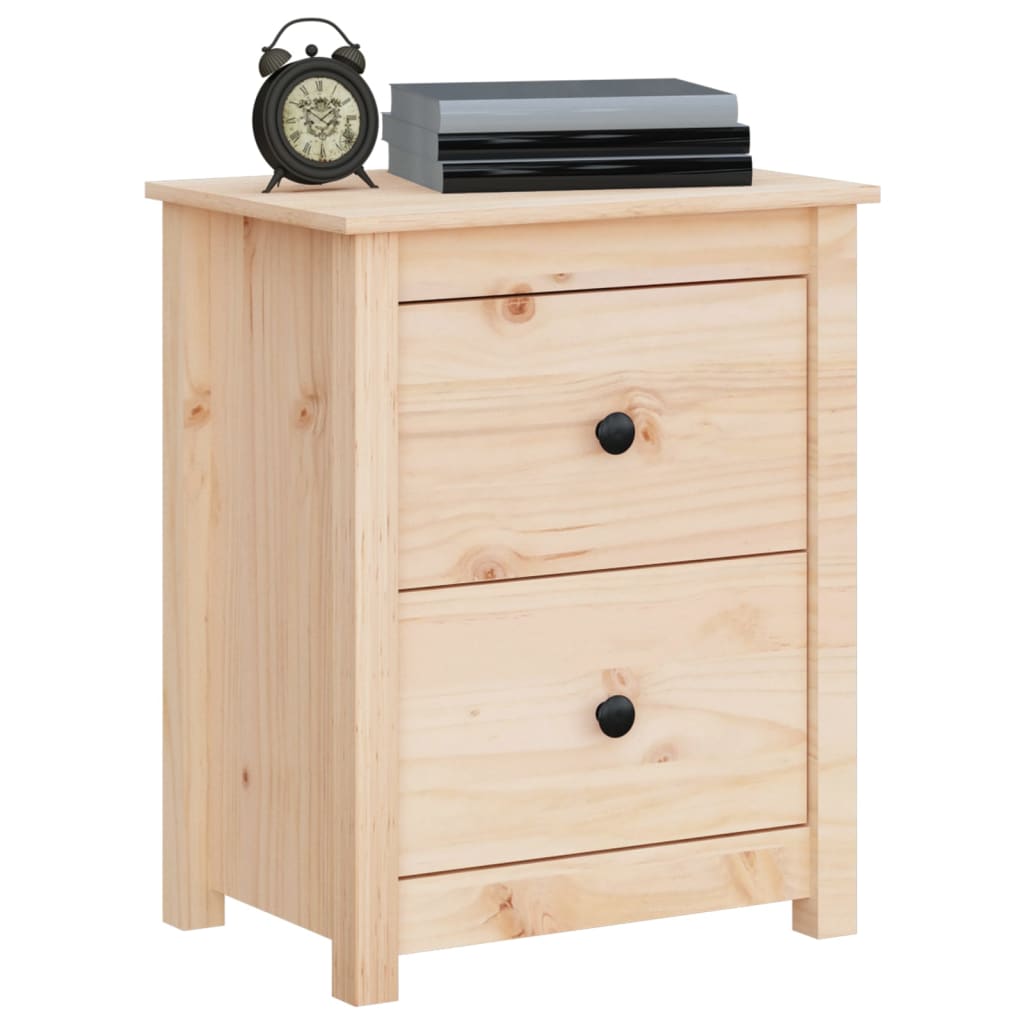 Tables de chevet 2 pcs 50x35x61,5 cm Bois de pin massif - XIOS