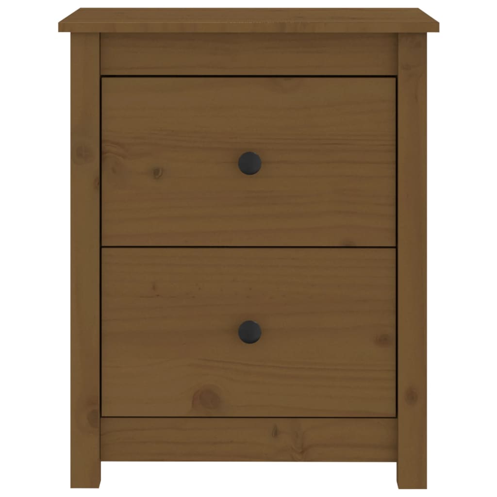Table de chevet Marron miel 50x35x61,5 cm Bois de pin massif - XIOS