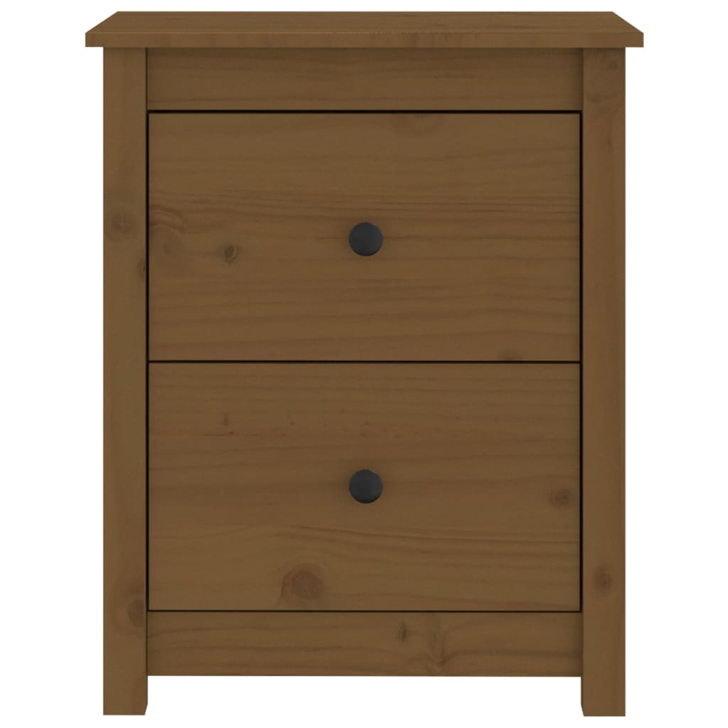 Tables de chevet 2pcs Marron miel 50x35x61,5 cm Bois pin massif - XIOS