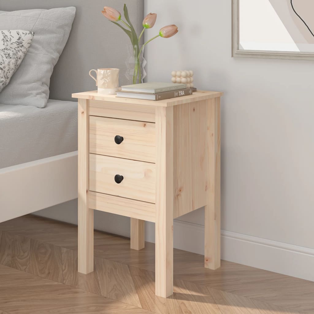 Table de chevet 40x35x61,5 cm Bois de pin massif - XIOS
