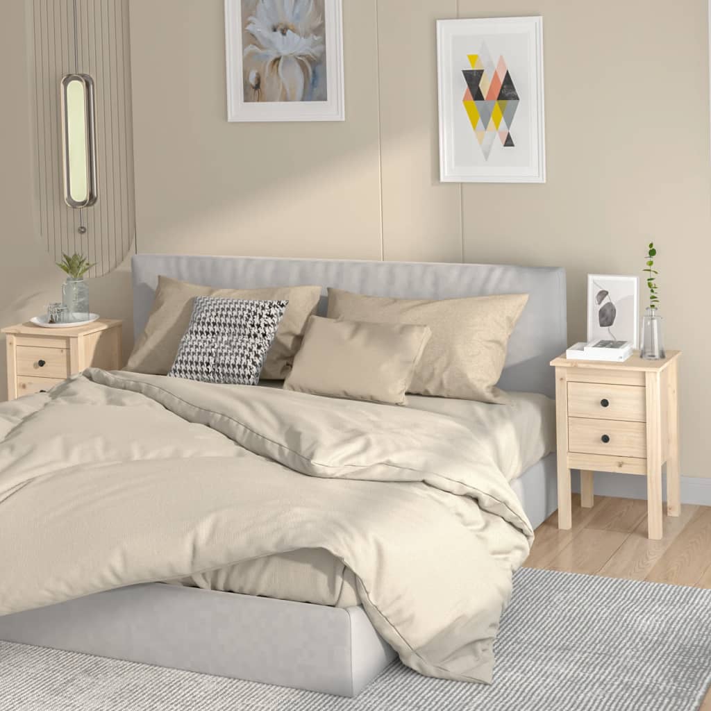 Tables de chevet 2 pcs 40x35x61,5 cm Bois de pin massif - XIOS