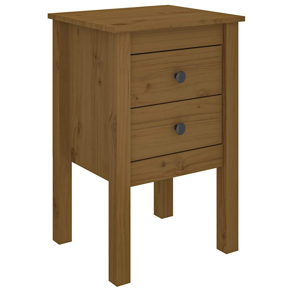 Tables de chevet 2 pcs Marron miel 40x35x61,5 cm Pin solide - XIOS