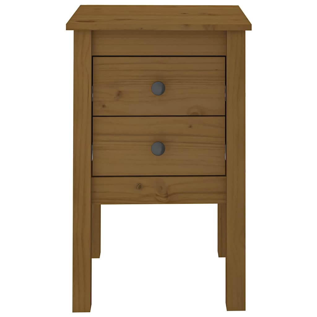 Tables de chevet 2 pcs Marron miel 40x35x61,5 cm Pin solide - XIOS