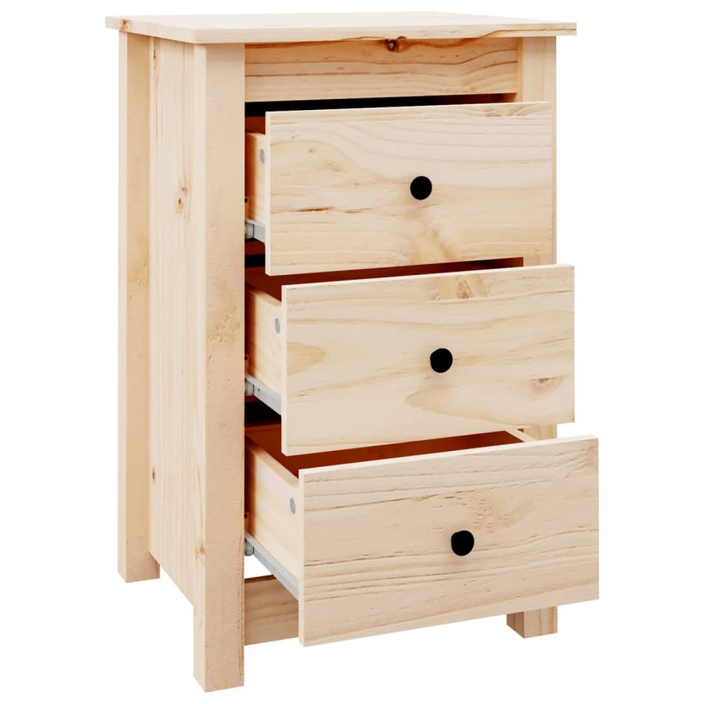 Tables de chevet 2 pcs 40x35x61,5 cm Bois de pin massif - XIOS