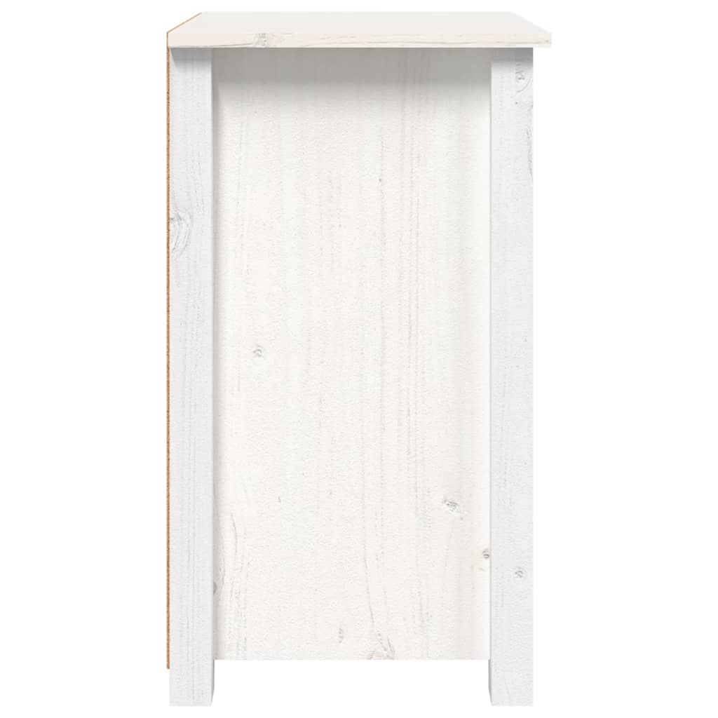 Tables de chevet 2 pcs Blanc 40x35x61,5 cm Bois de pin massif - XIOS