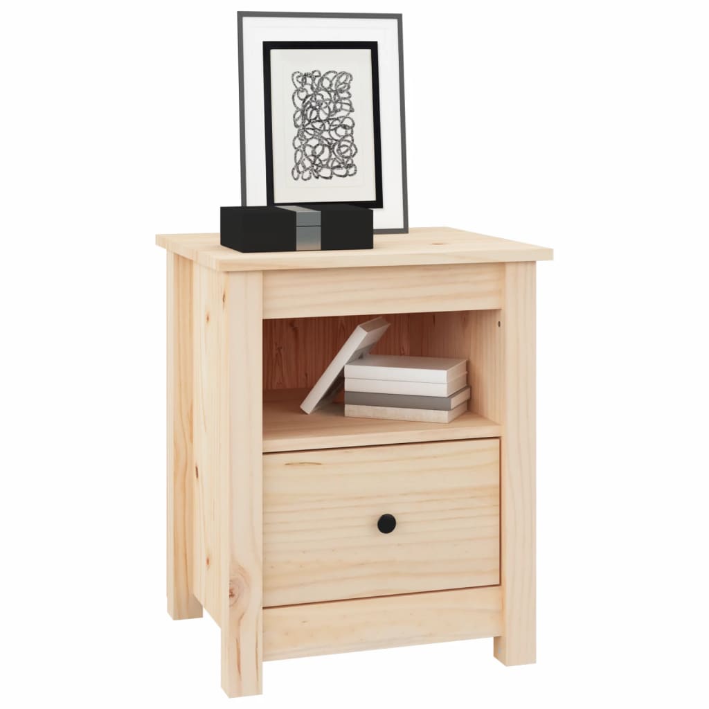Table de chevet 40x35x49 cm Bois de pin massif - XIOS
