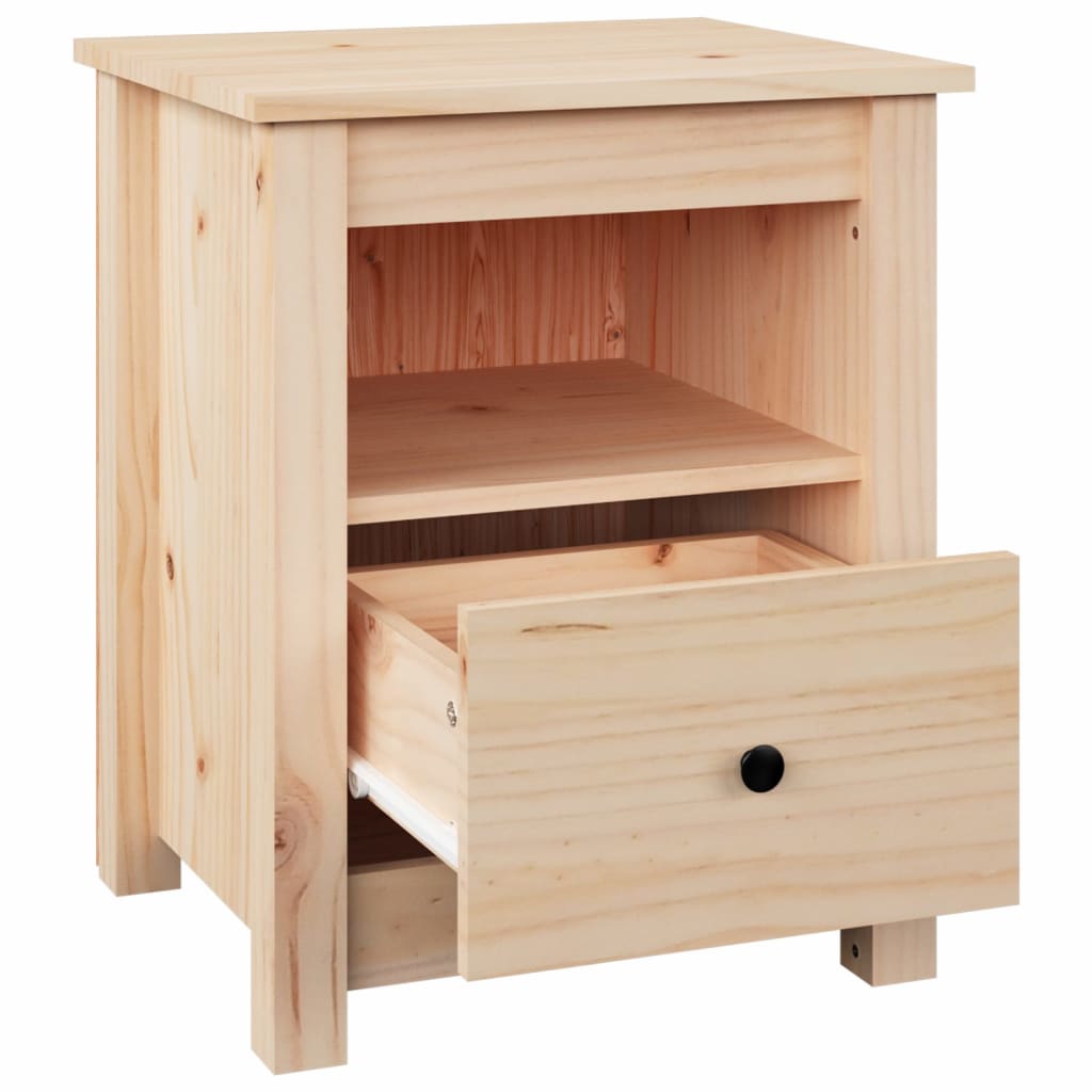 Table de chevet 40x35x49 cm Bois de pin massif - XIOS