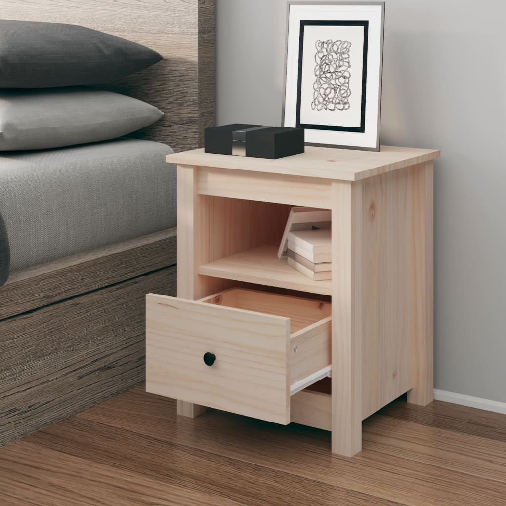 Table de chevet 40x35x49 cm Bois de pin massif - XIOS