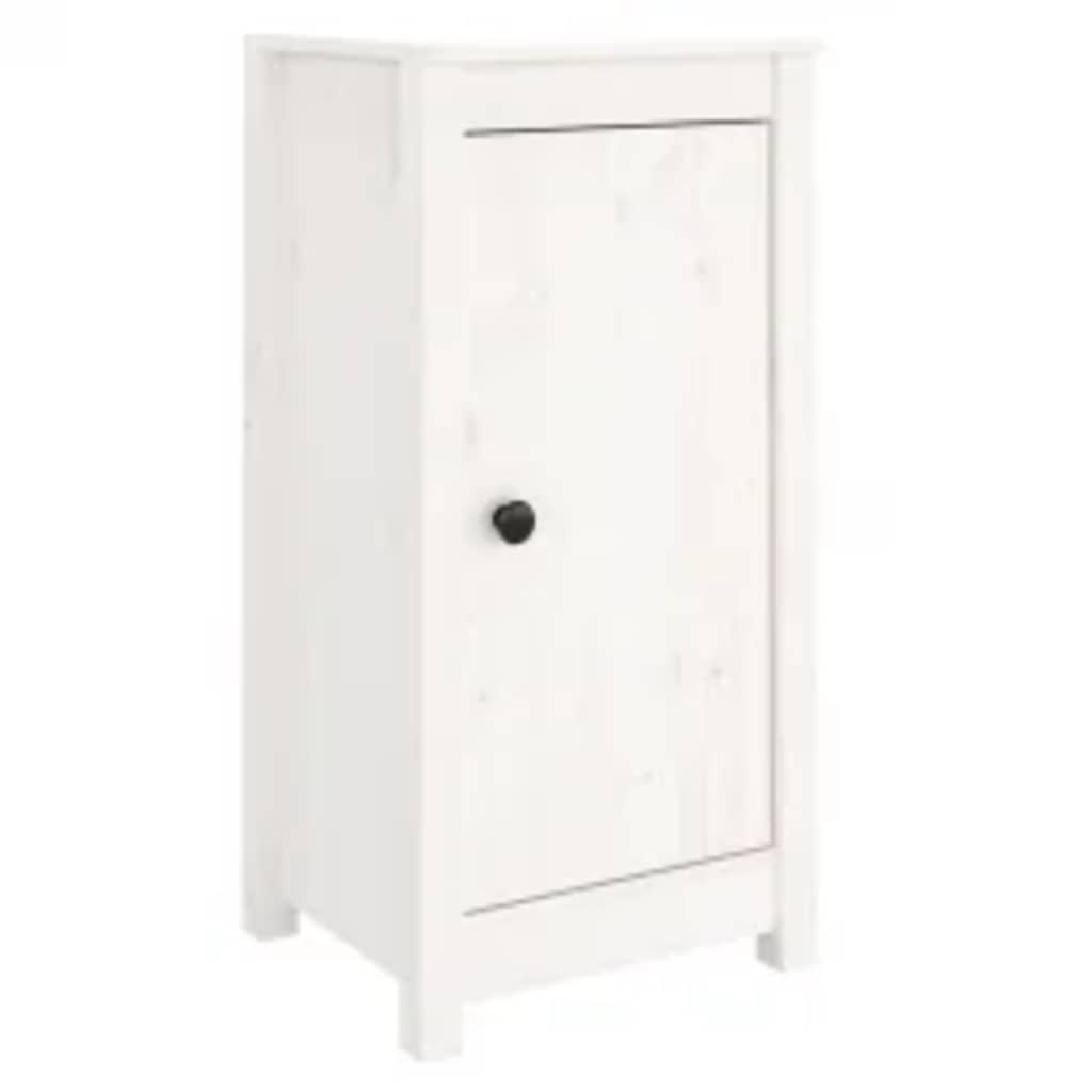 Buffets 2 pcs blanc 39x35x80 cm bois massif de pin - XIOS