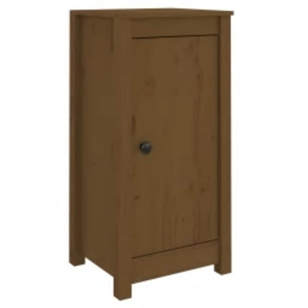 Buffets 2 pcs Marron miel 39x35x80 cm Bois massif de pin - XIOS