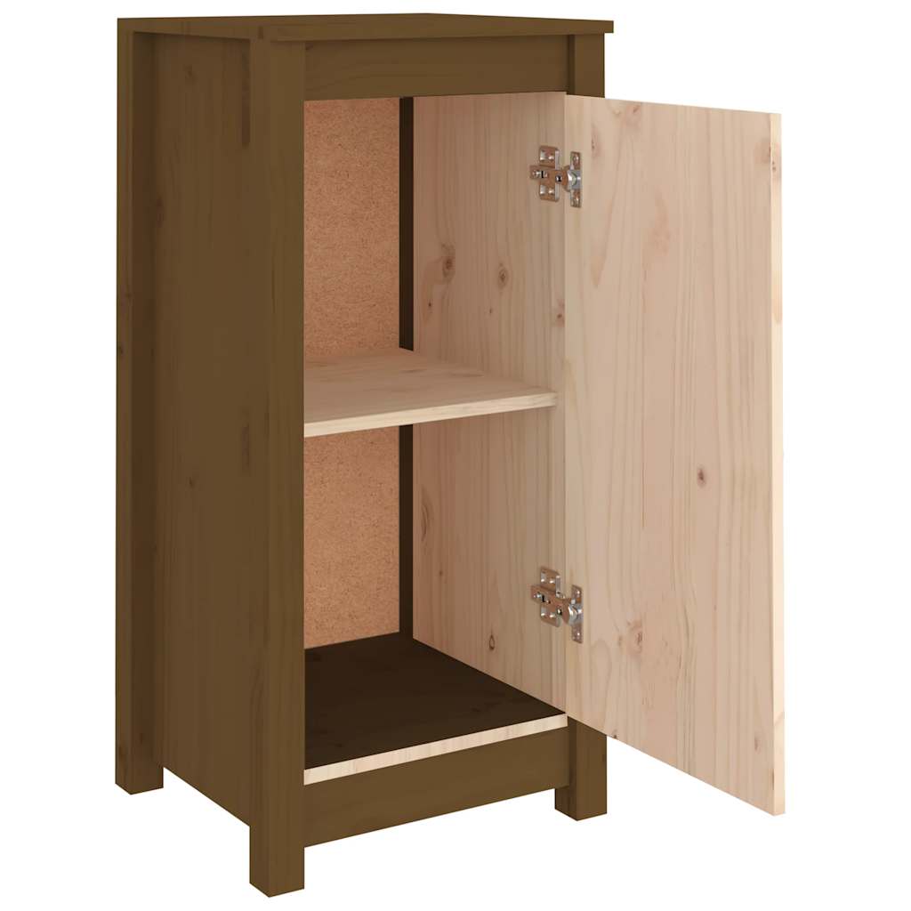 Buffets 2 pcs Marron miel 39x35x80 cm Bois massif de pin - XIOS