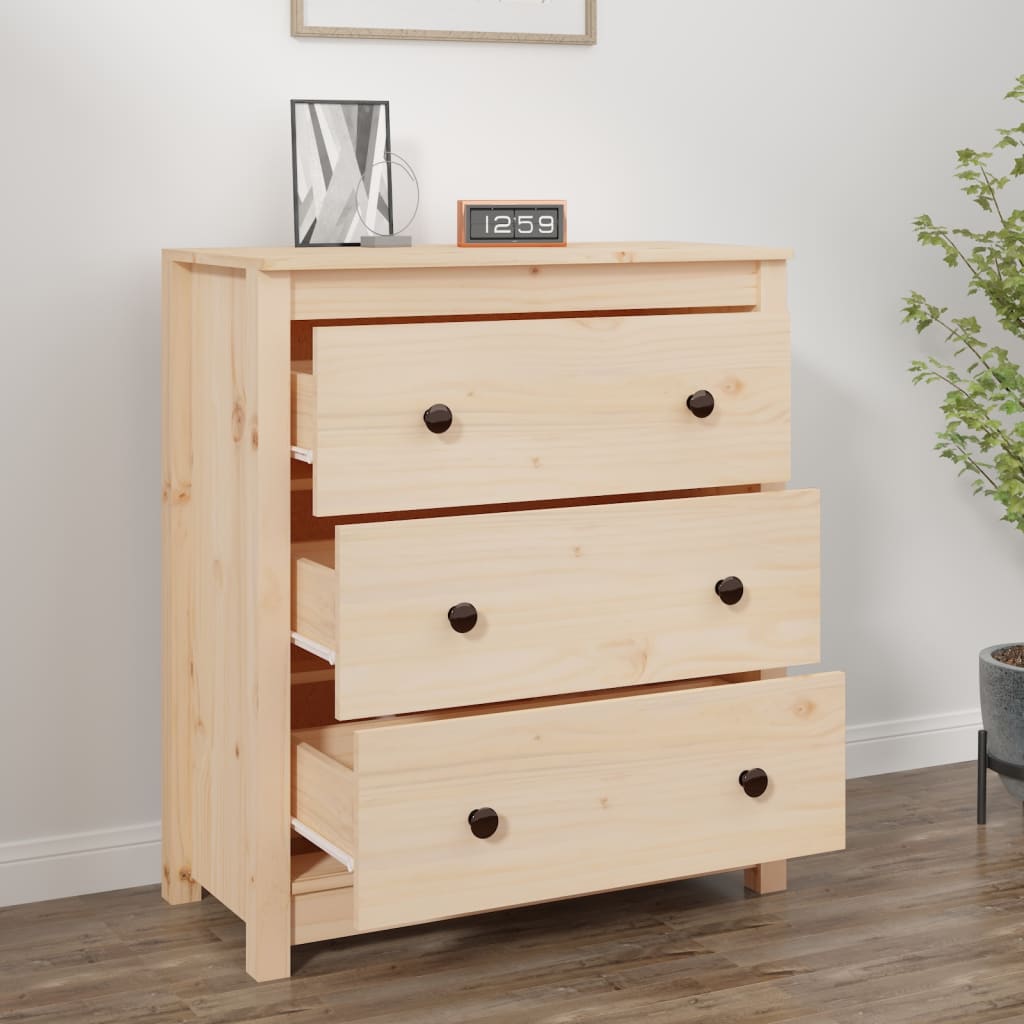 Buffet 70x35x80 cm bois massif de pin - XIOS