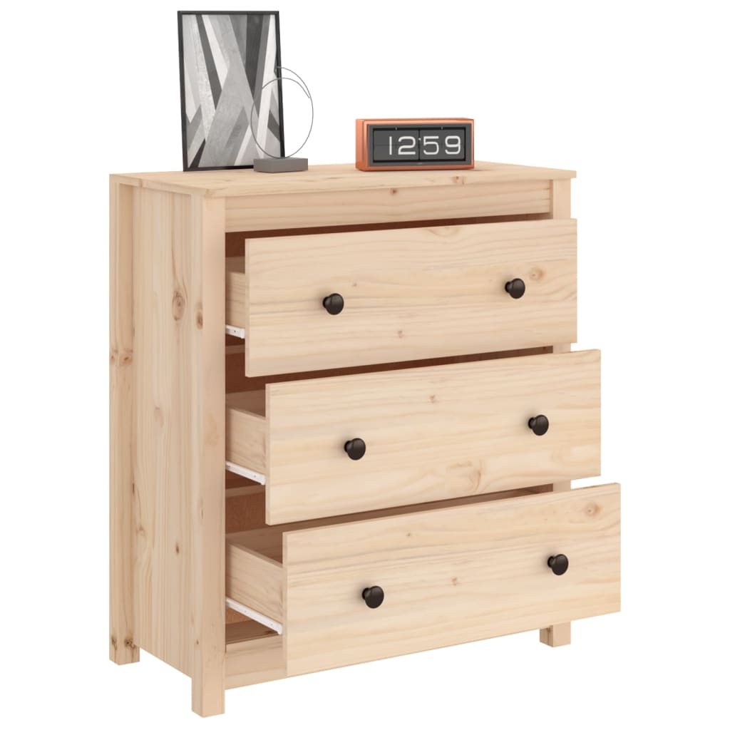 Buffet 70x35x80 cm bois massif de pin - XIOS