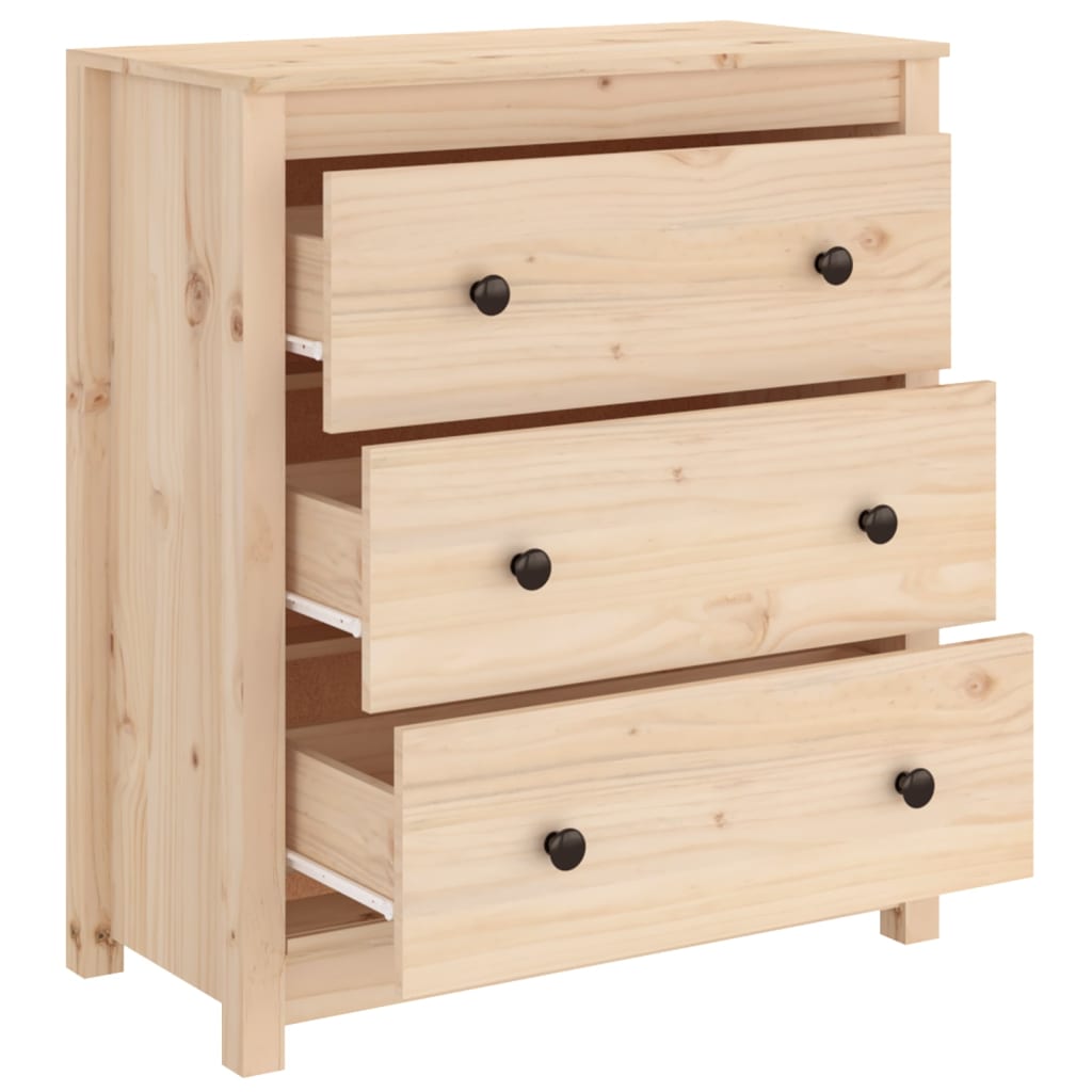 Buffet 70x35x80 cm bois massif de pin - XIOS