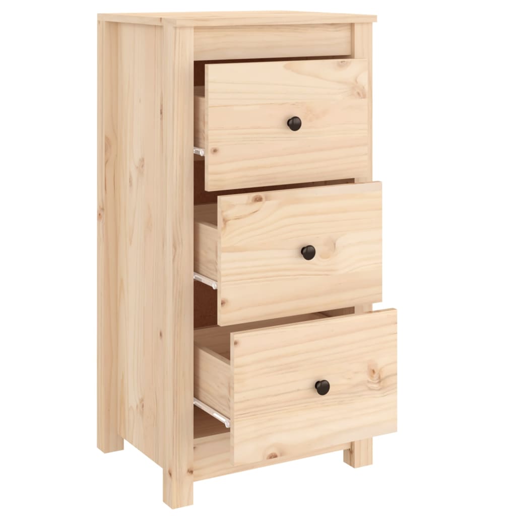 Buffets 2 pcs 40x35x80 cm bois massif de pin - XIOS