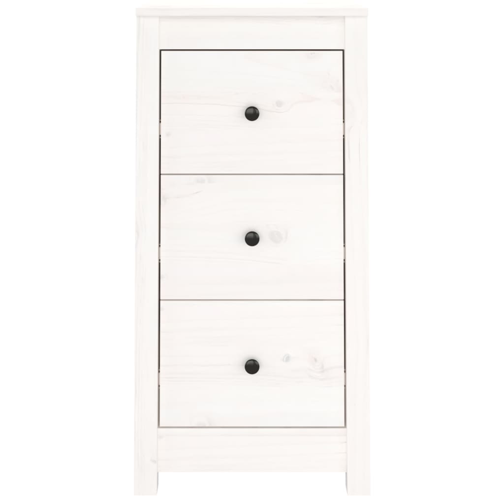 Buffets 2 pcs blanc 40x35x80 cm bois massif de pin - XIOS