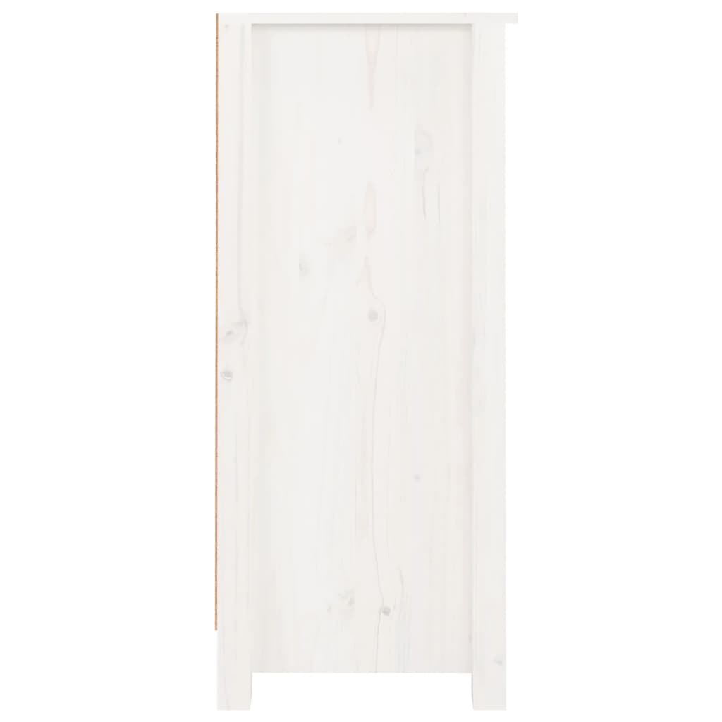 Buffets 2 pcs blanc 40x35x80 cm bois massif de pin - XIOS