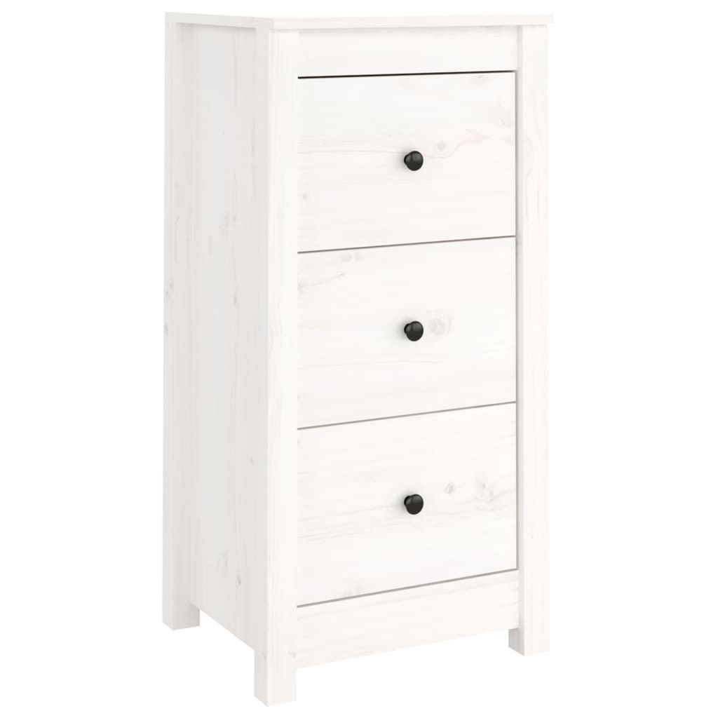 Buffets 2 pcs blanc 40x35x80 cm bois massif de pin - XIOS