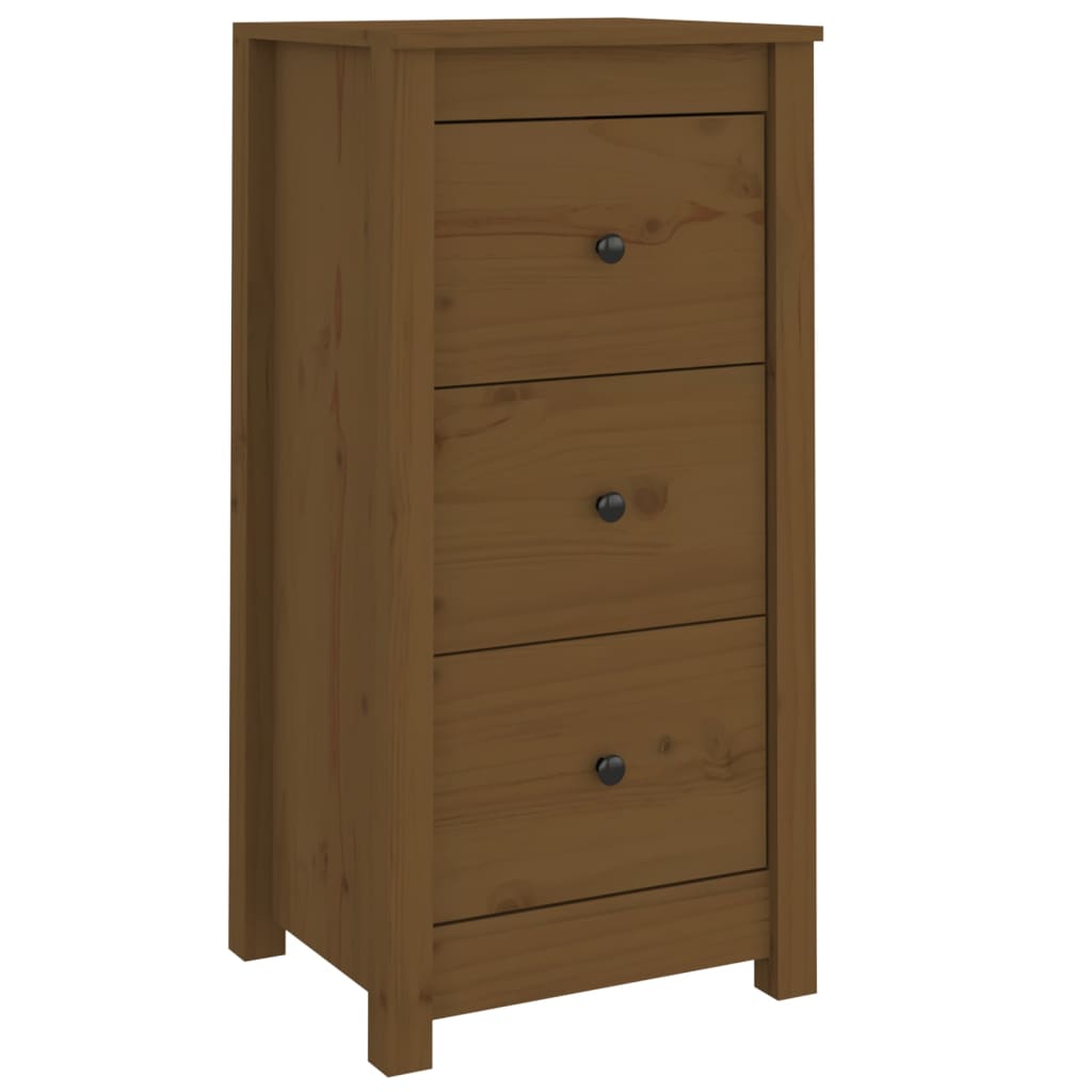 Buffets 2 pcs marron miel 40x35x80 cm bois massif de pin - XIOS