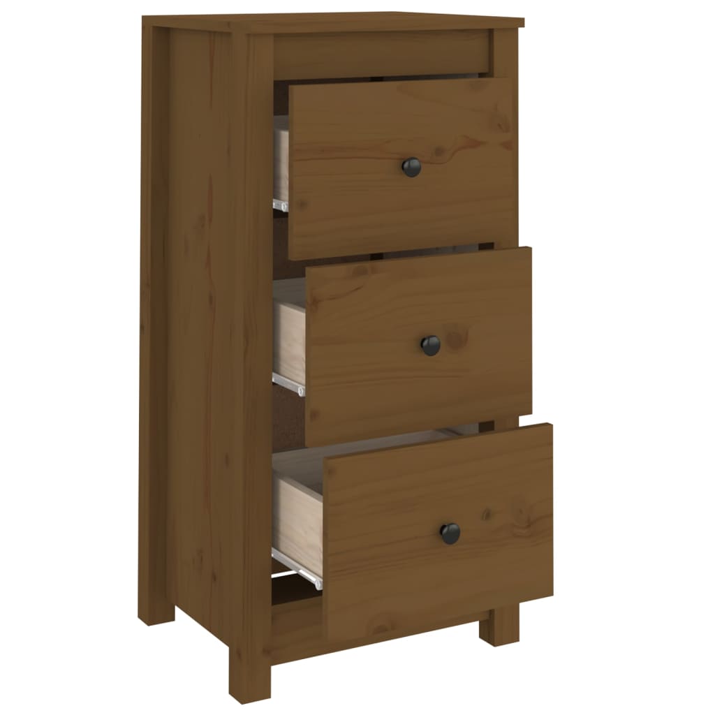 Buffets 2 pcs marron miel 40x35x80 cm bois massif de pin - XIOS