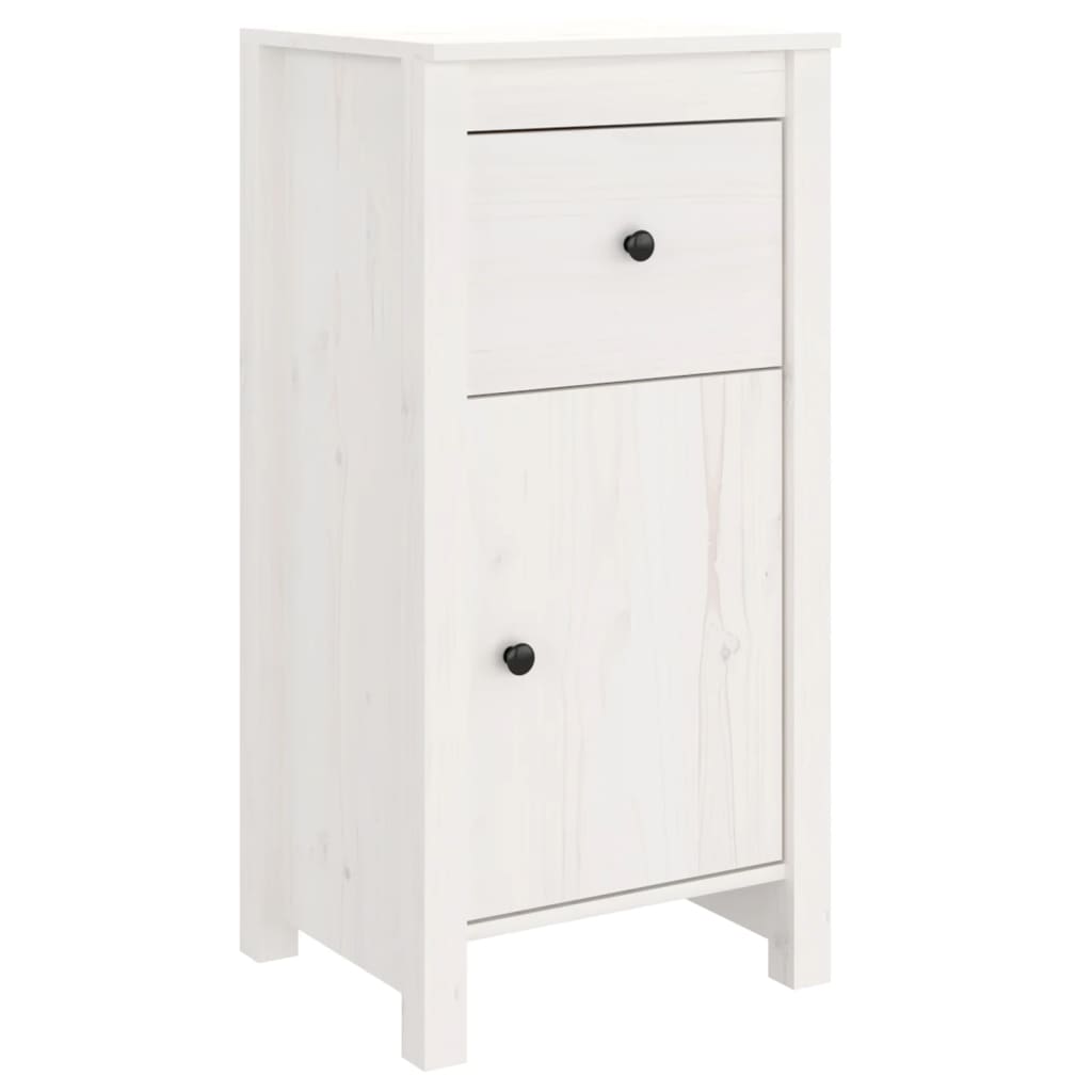 Buffets 2 pcs blanc 40x35x80 cm bois massif de pin - XIOS