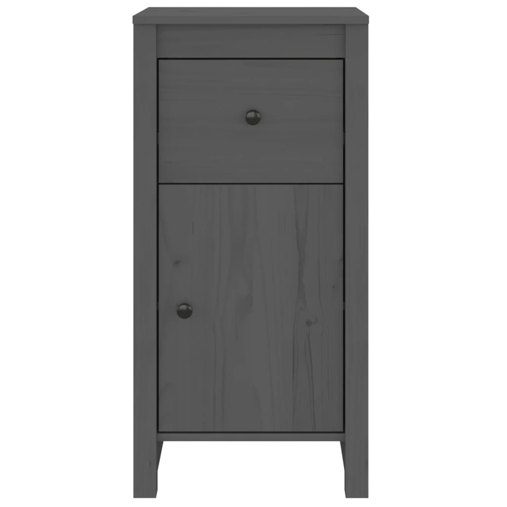 Buffets 2 pcs gris 40x35x80 cm bois massif de pin - XIOS