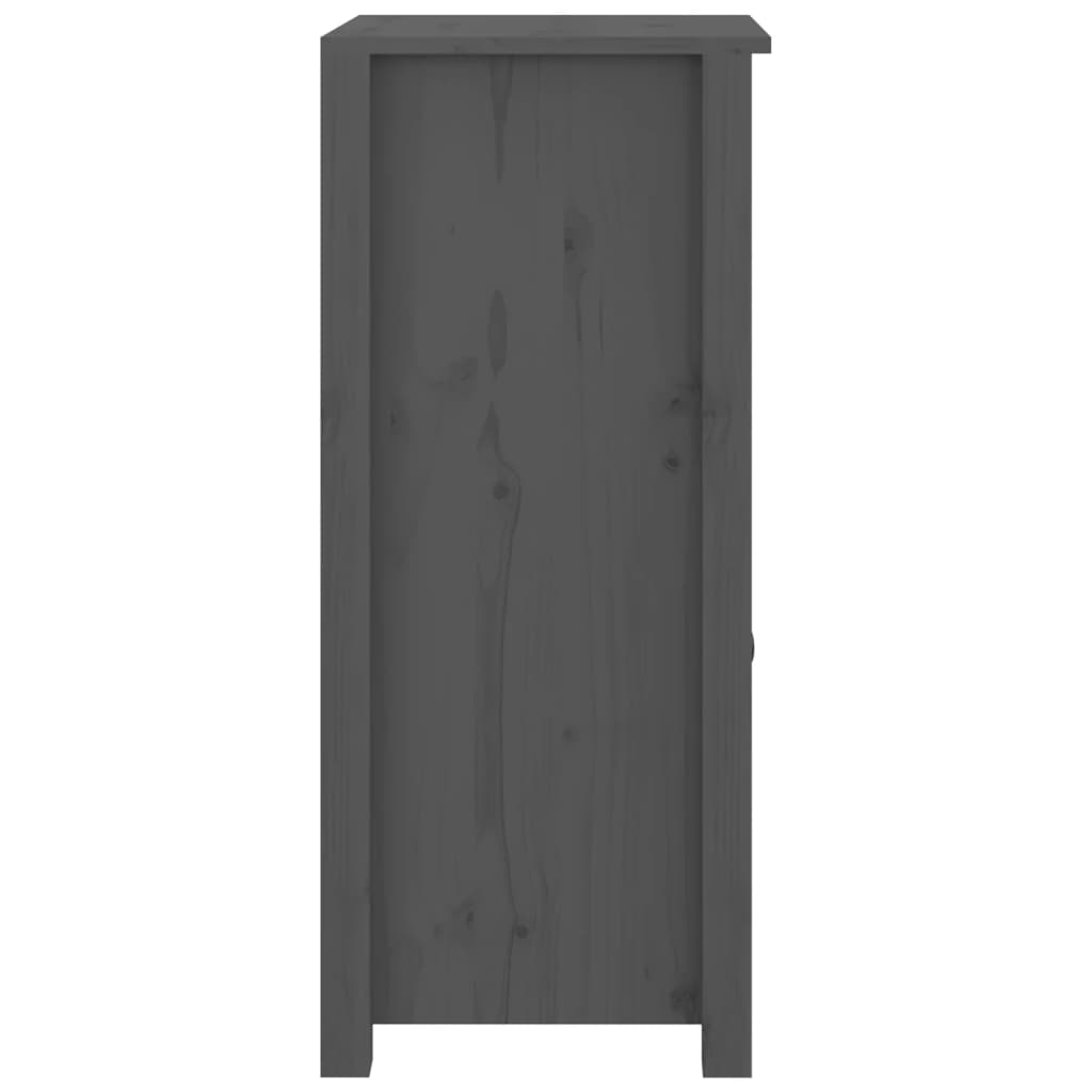 Buffets 2 pcs gris 40x35x80 cm bois massif de pin - XIOS
