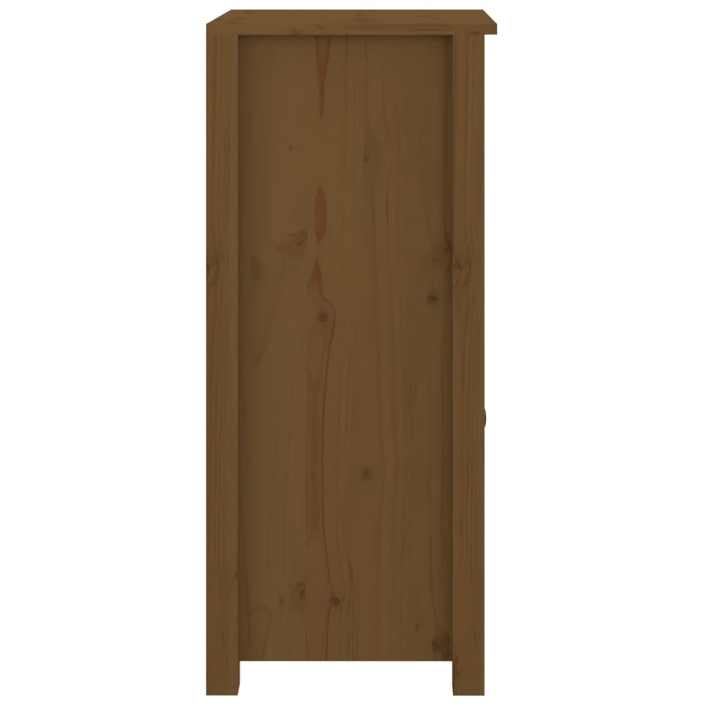 Buffet marron miel 40x35x80 cm bois massif de pin - XIOS