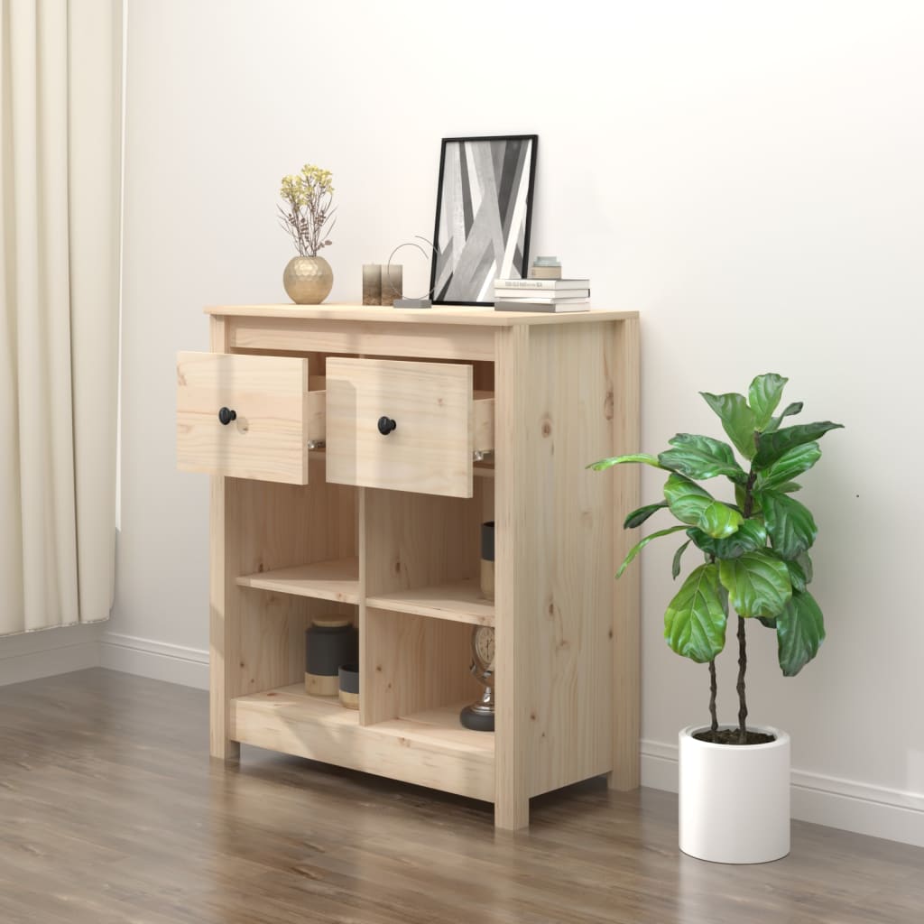 Buffet 70x35x80 cm Bois massif de pin - XIOS