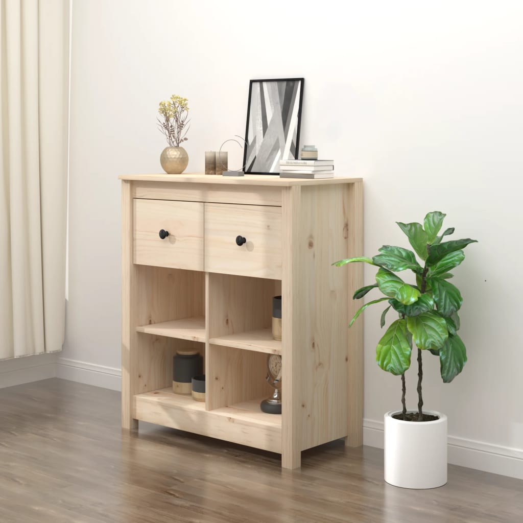 Buffet 70x35x80 cm Bois massif de pin - XIOS
