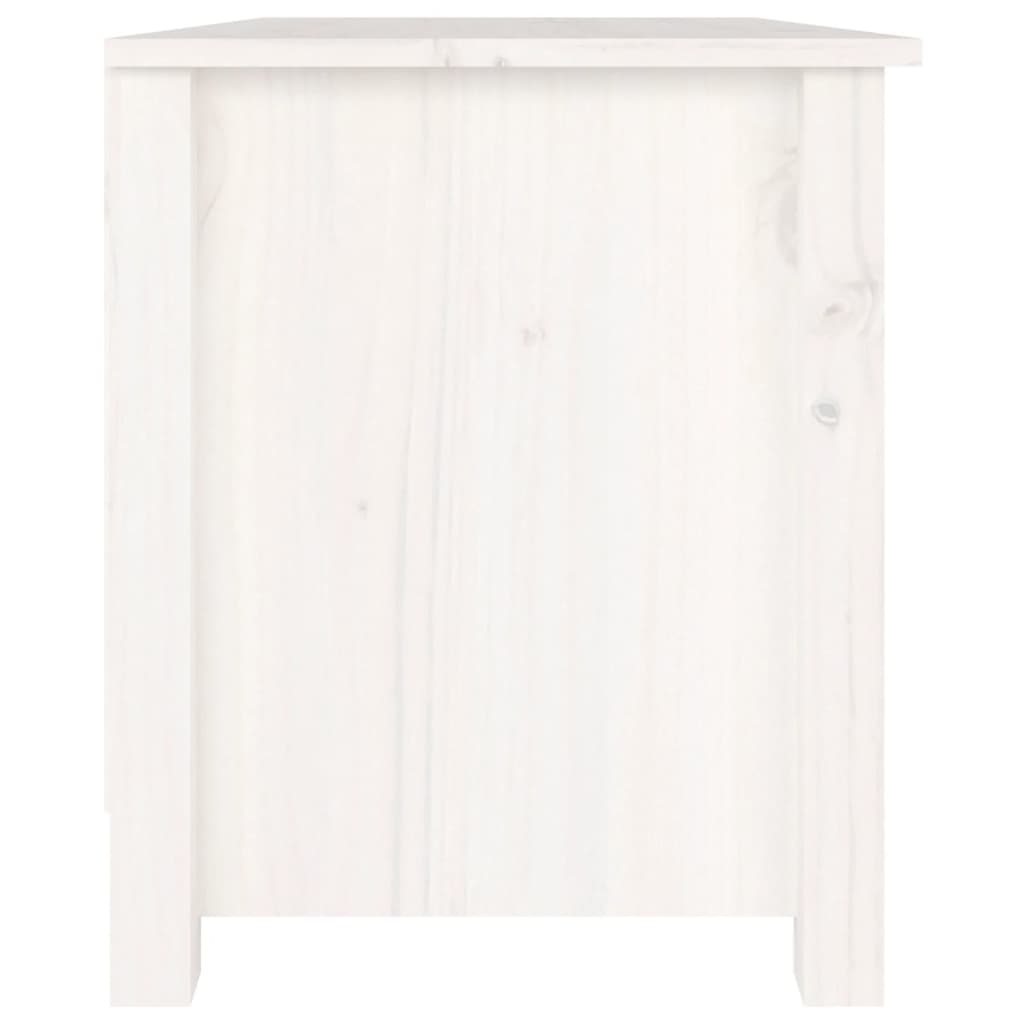 Banc à chaussures Blanc 70x38x45,5 cm Bois de pin massif - XIOS