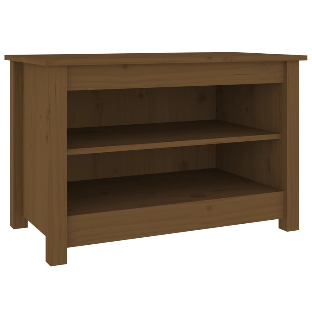 Banc à chaussures Marron miel 70x38x45,5 cm Pin massif - XIOS