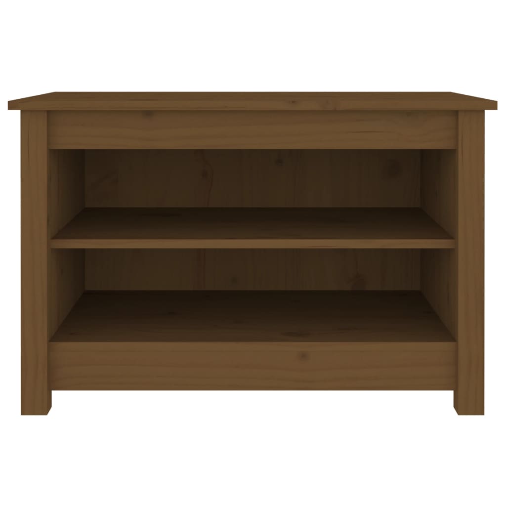 Banc à chaussures Marron miel 70x38x45,5 cm Pin massif - XIOS