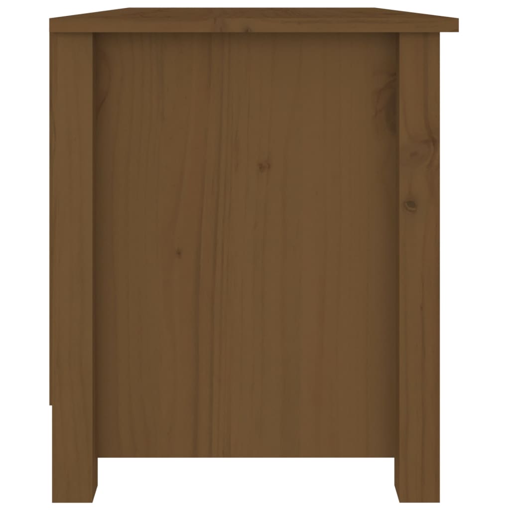 Banc à chaussures Marron miel 70x38x45,5 cm Pin massif - XIOS
