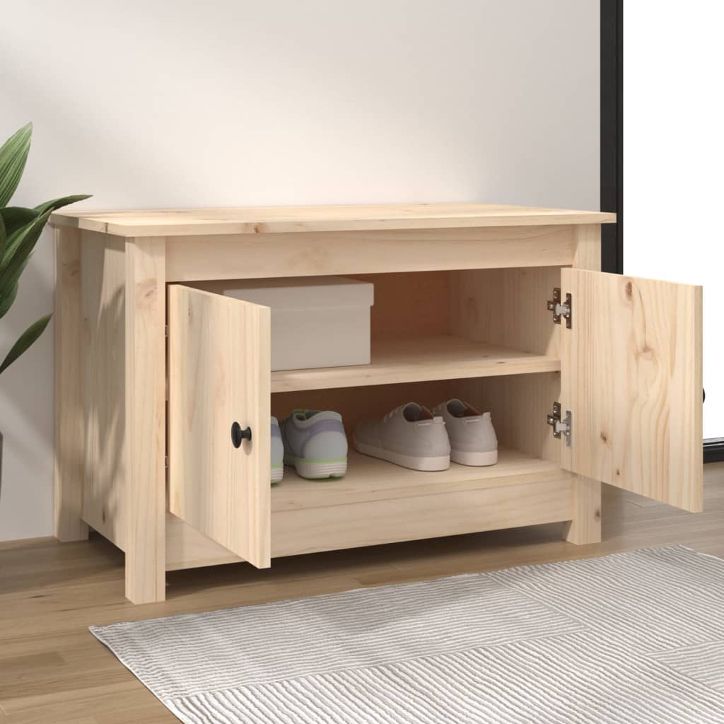 Armoire à chaussures 70x38x45,5 cm Bois de pin massif - XIOS