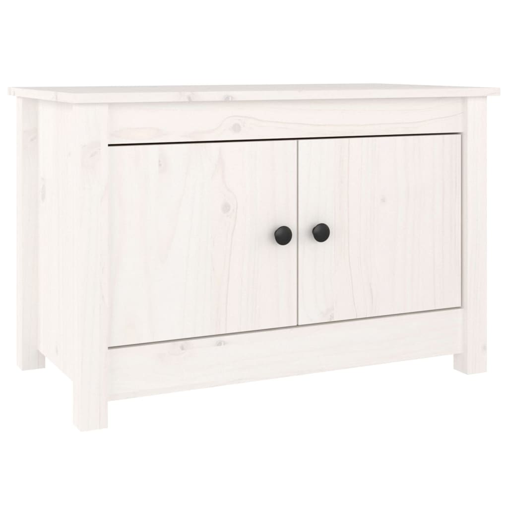 Armoire à chaussures Blanc 70x38x45,5 cm Bois de pin massif - XIOS