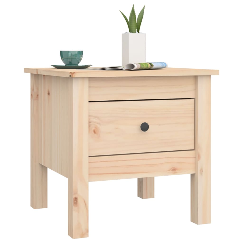 Tables d'appoint 2 pcs 40x40x39 cm Bois massif de pin - XIOS