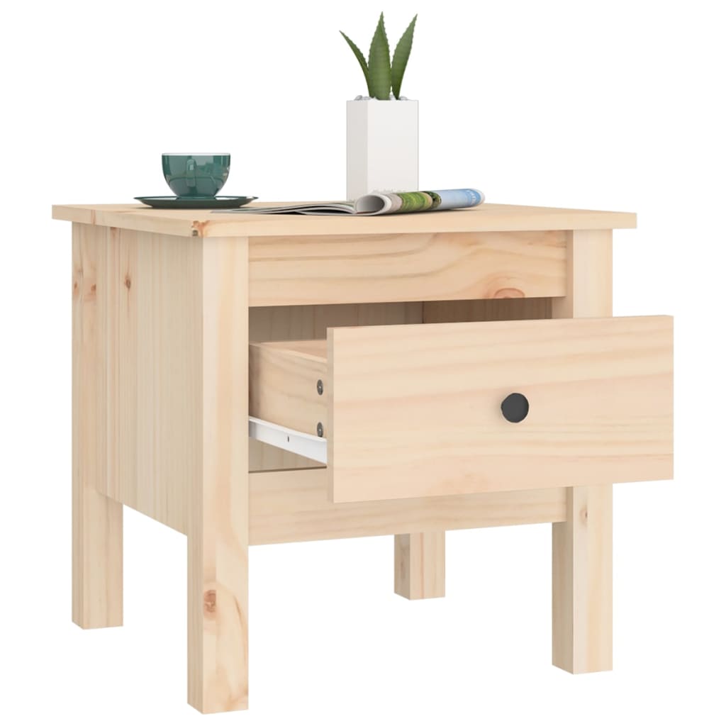Tables d'appoint 2 pcs 40x40x39 cm Bois massif de pin - XIOS