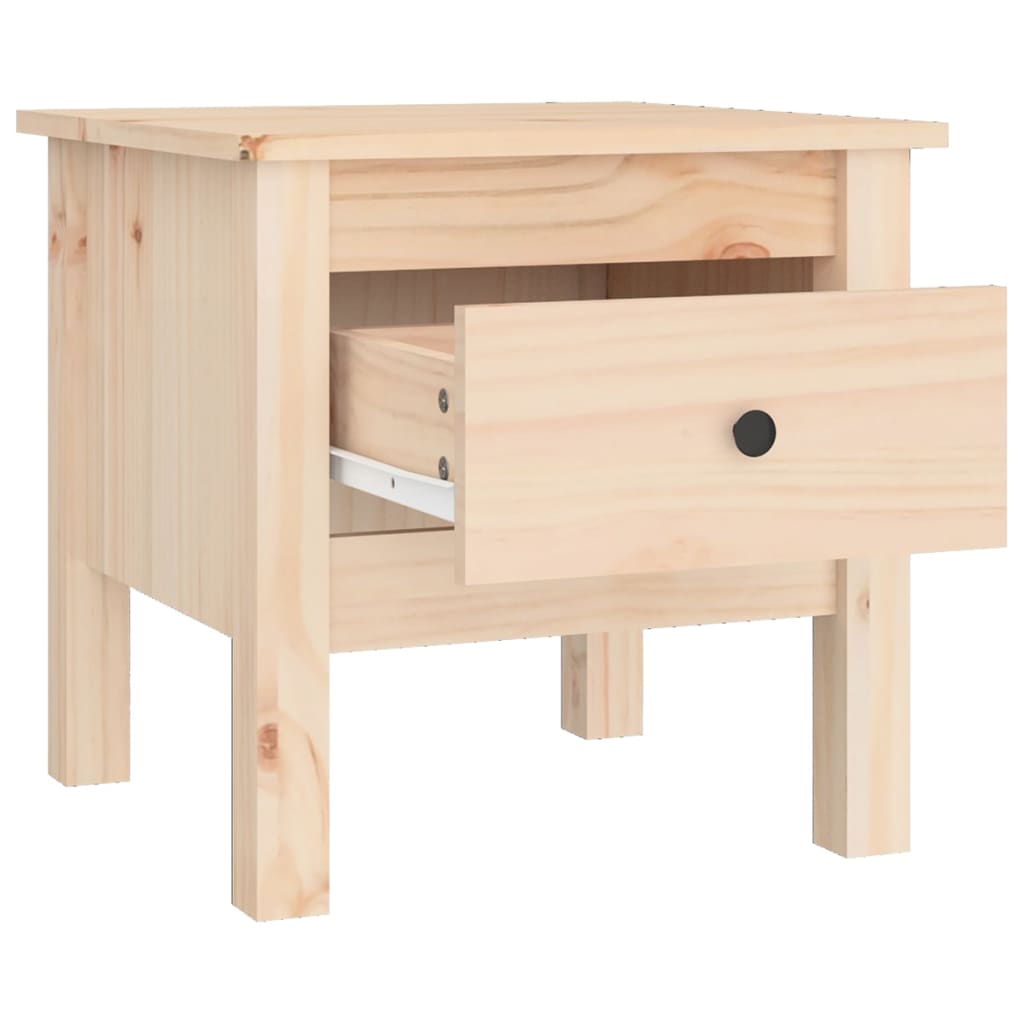 Tables d'appoint 2 pcs 40x40x39 cm Bois massif de pin - XIOS