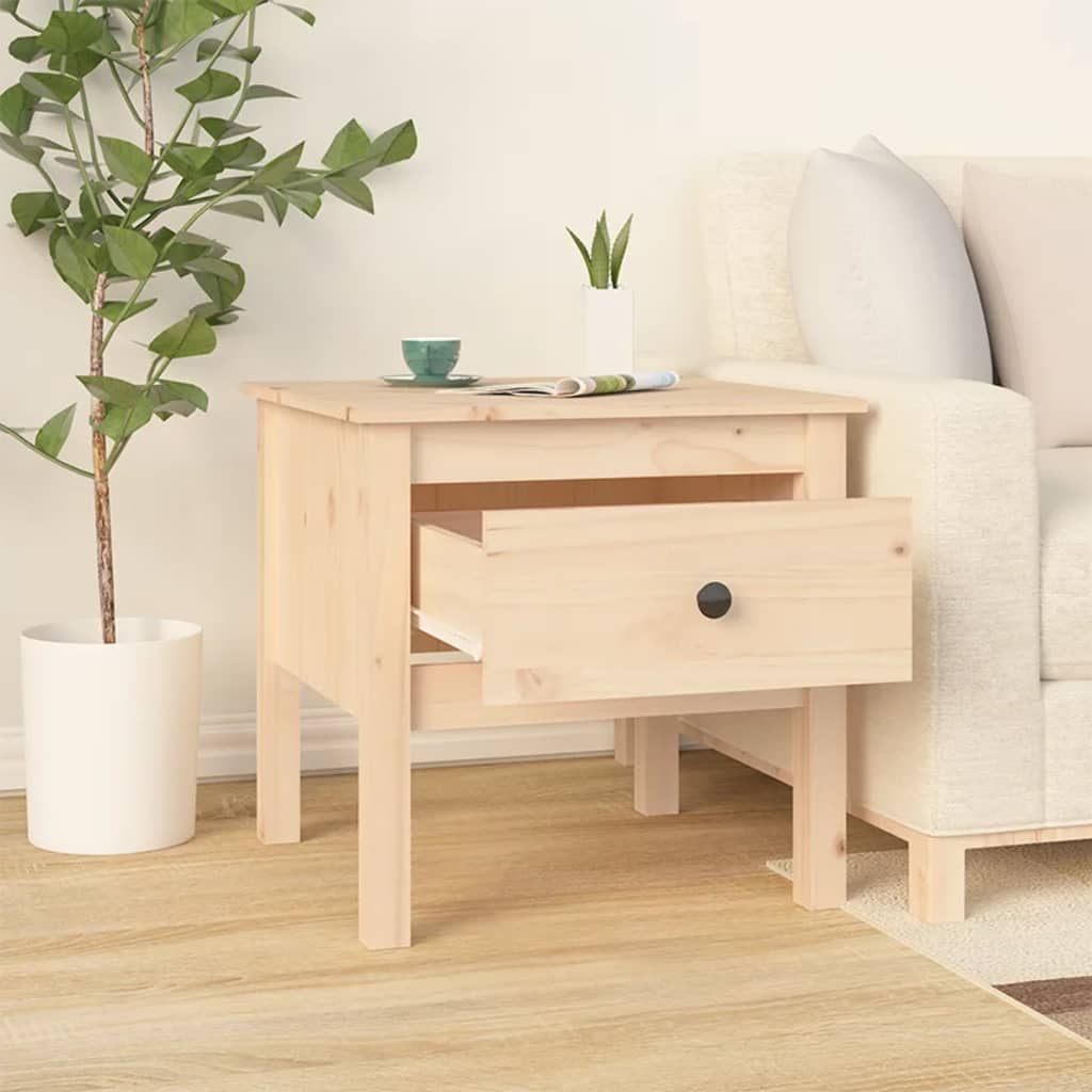 Table d'appoint 50x50x49 cm Bois massif de pin - XIOS