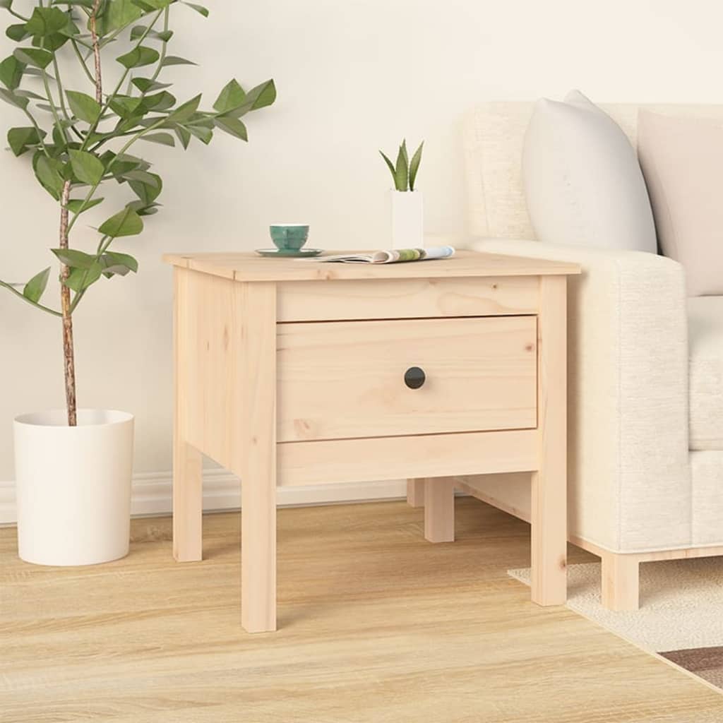 Table d'appoint 50x50x49 cm Bois massif de pin - XIOS