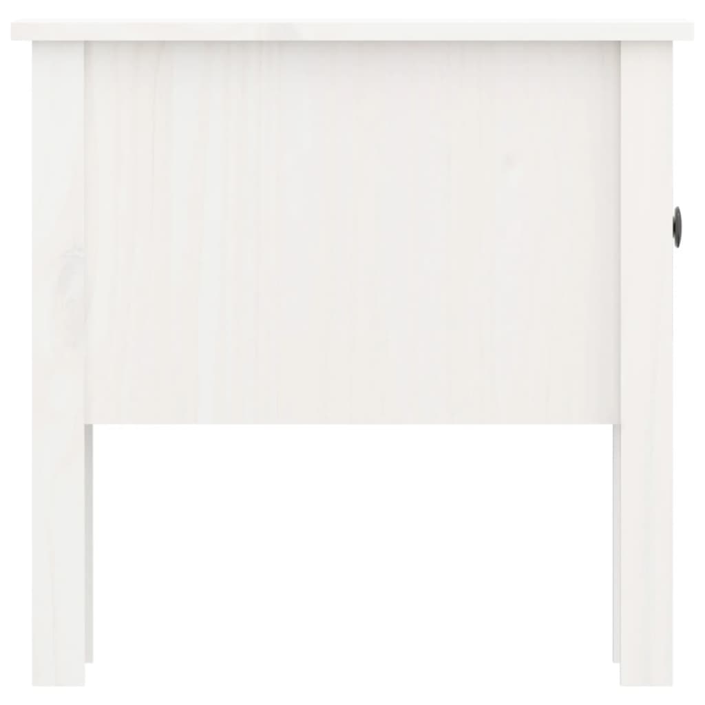 Table d'appoint Blanc 50x50x49 cm Bois massif de pin - XIOS