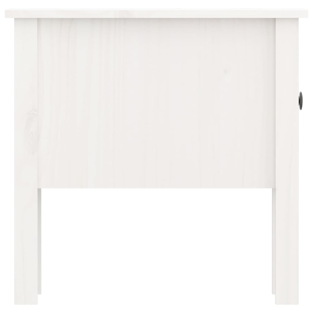 Tables d'appoint 2 pcs Blanc 50x50x49 cm Bois massif de pin - XIOS